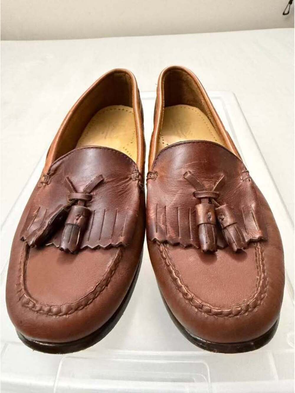 G.H Bass Jackie Genuine Leather Tassel Loafers Womens Size 8 Used Like New $50